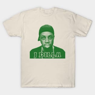 j dilla // green solid style T-Shirt